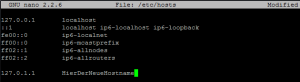 Raspberry Pi Hostname ändern in hosts-Datei unter Raspbian