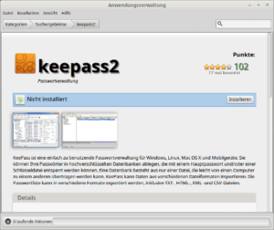 KeePass unter Linux Mint Installieren