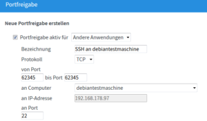 portfreigabe-fuer-ssh-vom-internet